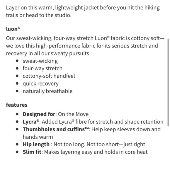 🫒LULULEMON DEFINE JACKET *LUON-DARK OLIVE-6/8/10🫒 - Picture 13 of 15